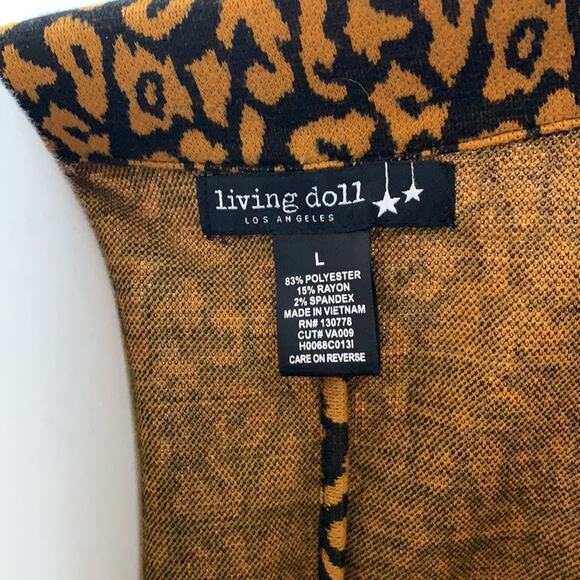 Living Doll Cardigan Blazer Sweater Sz L - Picture 5 of 6